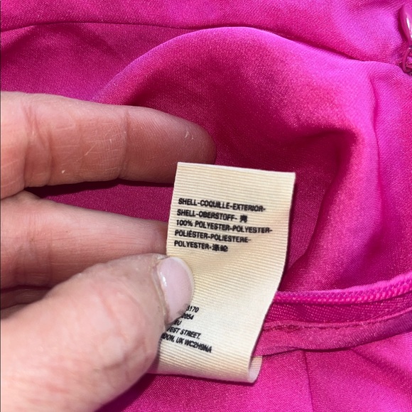 Free People Normani Bias Cut Satin Skirt In Electric Bubblegum Size 10 - Picture 8 of 12